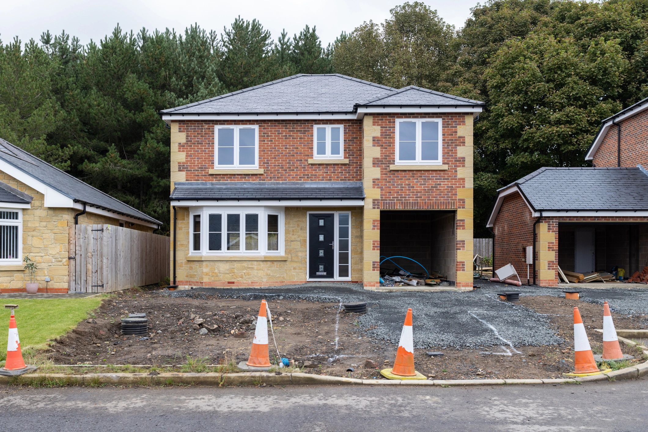 Housing development site in the UK