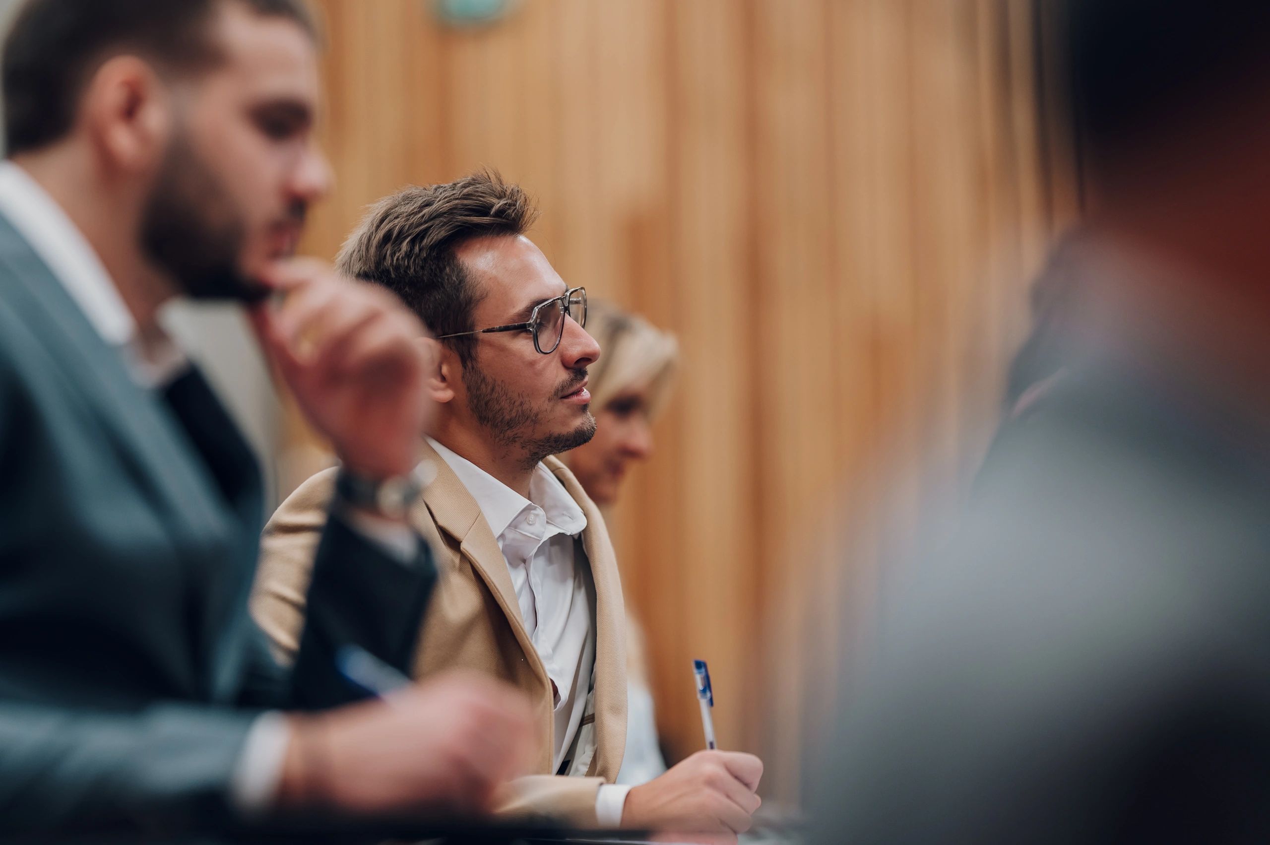 Professional listening during a conference