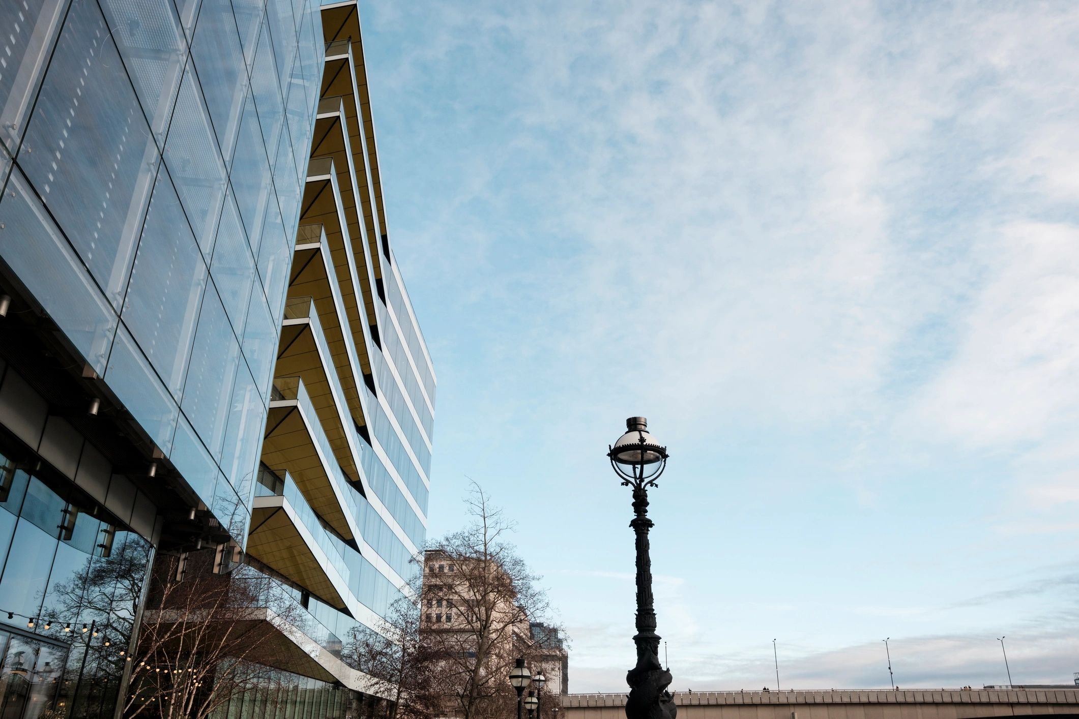 Modern civic building exterior